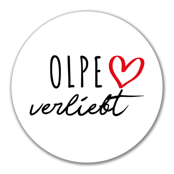 Aufkleber Olpe verliebt 10cm Sticker