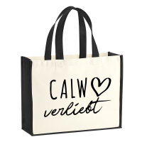 Jutetasche Calw verliebt 21 Liter Black