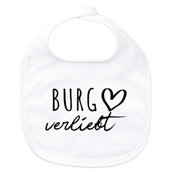 Baby Lätzchen Burg verliebt