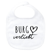 Baby L&auml;tzchen Burg verliebt Klettverschluss
