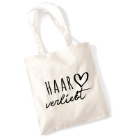 Jutebeutel Haar verliebt 10 Liter