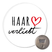 Magnet Haar verliebt 59mm K&uuml;hlschrankmagnet