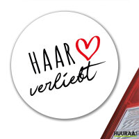 Aufkleber Haar verliebt 10cm Sticker