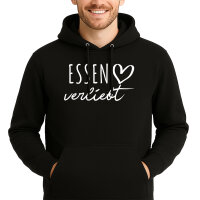 Unisex Hoodie Essen verliebt Größe S-3XL