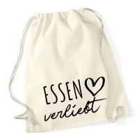 Turnbeutel Essen verliebt 12 Liter