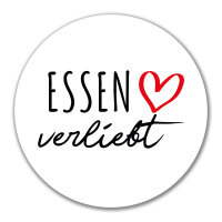 Aufkleber Essen verliebt 10cm Sticker