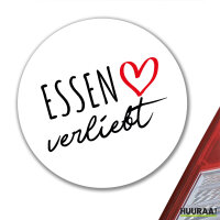 Aufkleber Essen verliebt 10cm Sticker