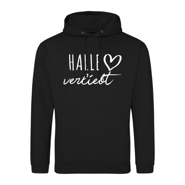 Unisex Hoodie Halle verliebt Größe S-3XL