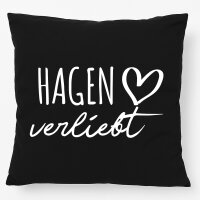 Kissen Hagen verliebt 40x40cm