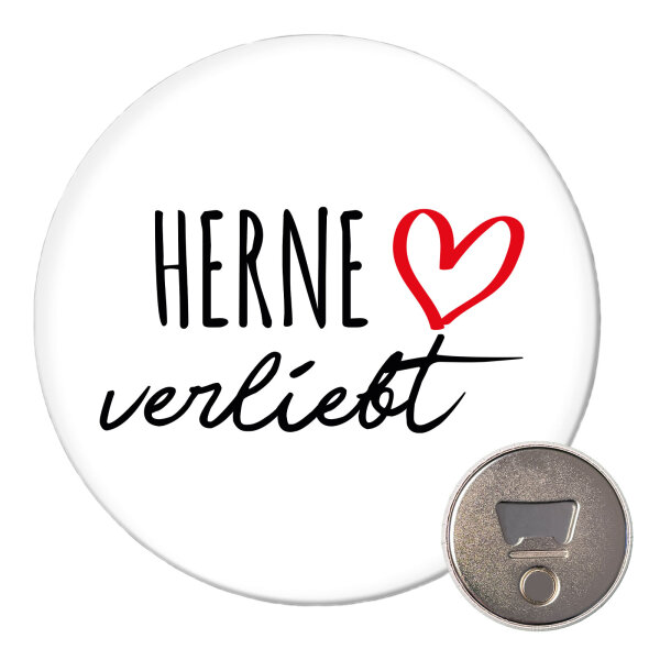 Magnet Herne verliebt 59mm Kühlschrankmagnet Flaschenöffner