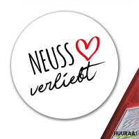 Aufkleber Neuss verliebt 10cm Sticker
