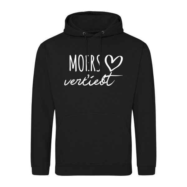 Unisex Hoodie Moers verliebt Größe S-3XL