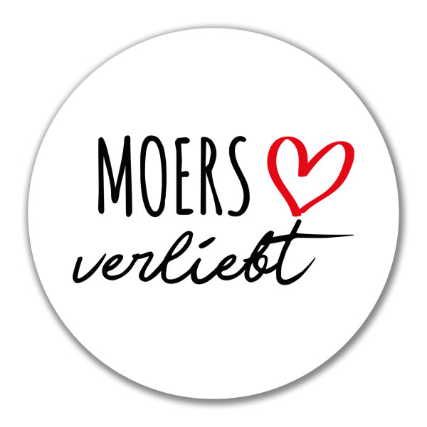 Aufkleber Moers verliebt 10cm Sticker