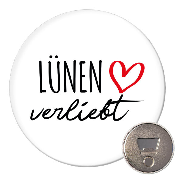 Magnet Lünen verliebt 59mm Kühlschrankmagnet Flaschenöffner