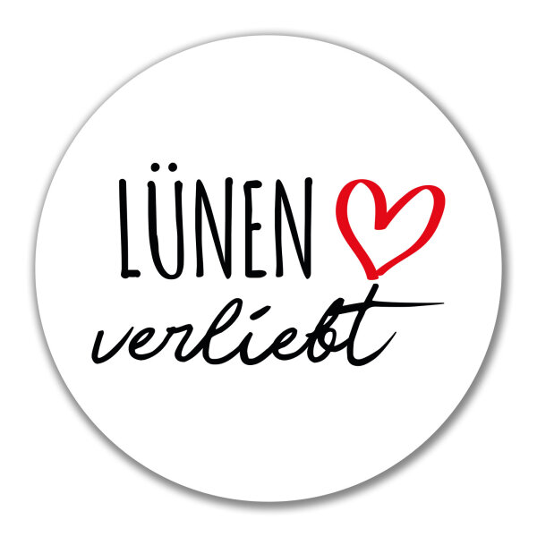 Aufkleber Lünen verliebt 10cm Sticker
