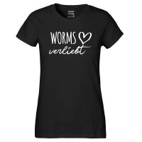 Damen T-Shirt Worms verliebt Größe XS-XXL