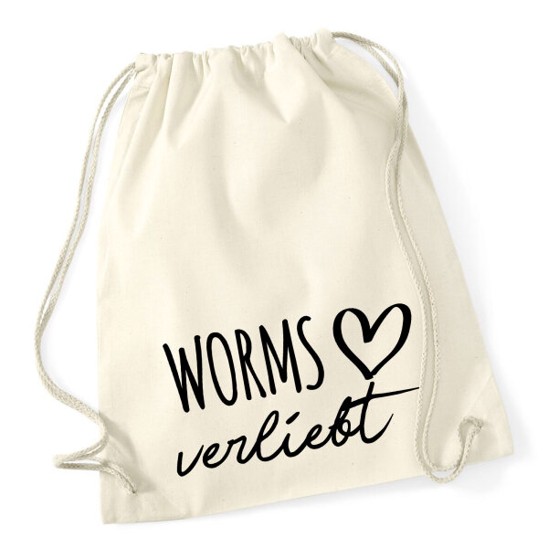 Turnbeutel Worms verliebt 12 Liter