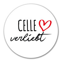 Aufkleber Celle verliebt 10cm Sticker