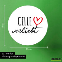 Aufkleber Celle verliebt 10cm Sticker