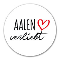 Aufkleber Aalen verliebt 10cm Sticker
