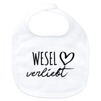 Baby Lätzchen Wesel verliebt