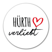 Aufkleber Hürth verliebt 10cm Sticker