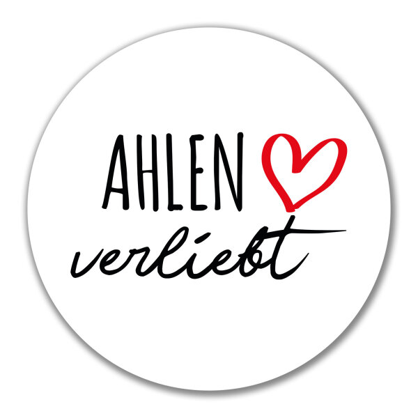 Aufkleber Ahlen verliebt 10cm Sticker
