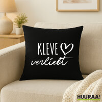 Kissen Kleve verliebt 40x40cm
