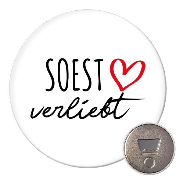 Magnet Soest verliebt 59mm Kühlschrankmagnet Flaschenöffner