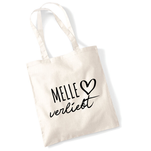Jutebeutel Melle verliebt 10 Liter