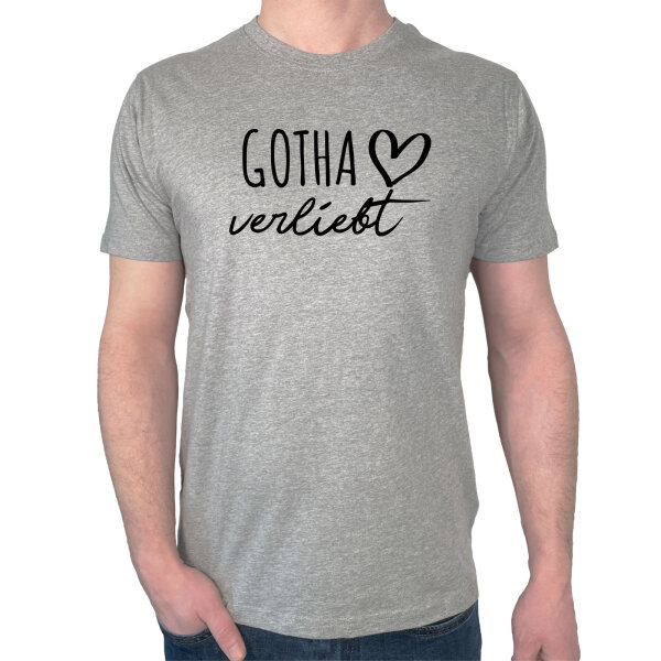 Männer T-Shirt Gotha verliebt Größe L Sport Grey