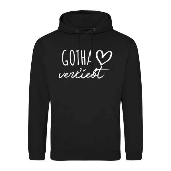 Kapuzenpullover Gotha verliebt Größe XL Deep Black