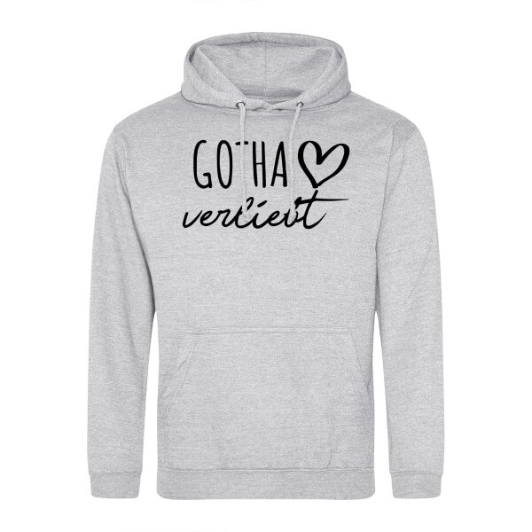 Damen Hoodie Gotha verliebt Größe XL Heather Grey