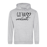 Damen Hoodie Gotha verliebt Größe XL Heather Grey