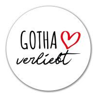 Aufkleber Gotha verliebt 10cm Sticker