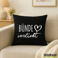 Kissen Bünde verliebt 40x40cm