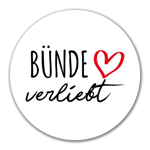 Aufkleber Bünde verliebt 10cm Sticker