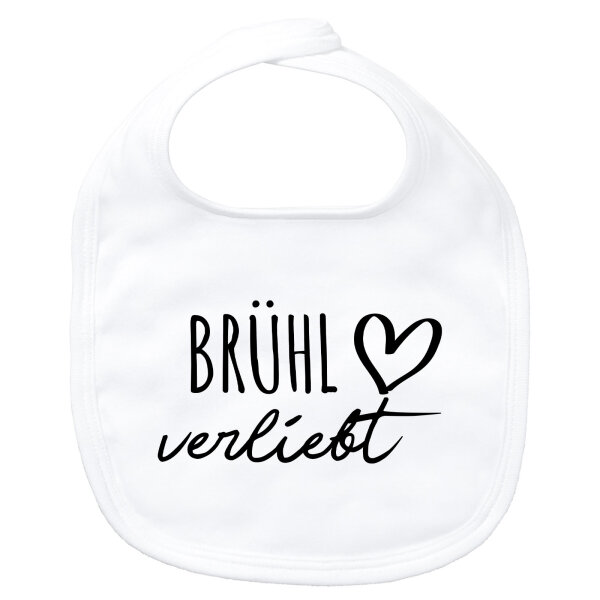 Baby Lätzchen Brühl verliebt Klettverschluss