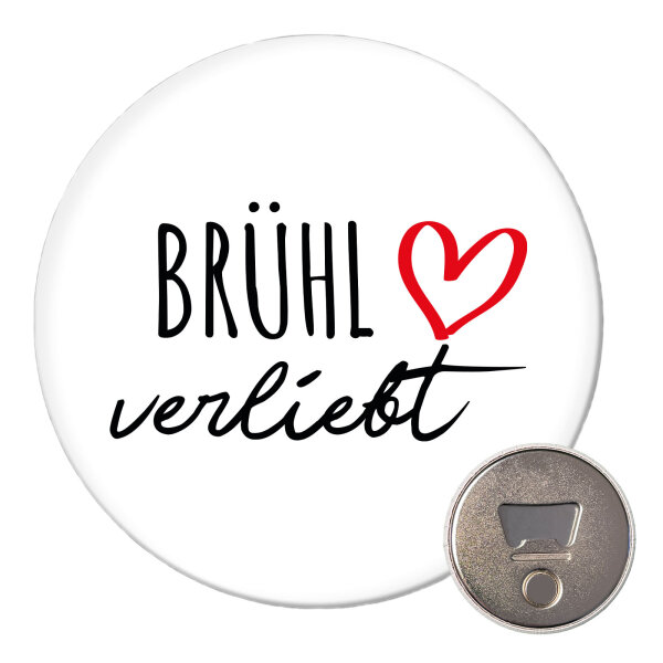 Magnet Brühl verliebt 59mm Kühlschrankmagnet Flaschenöffner