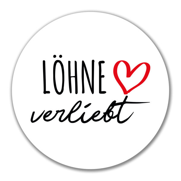 Aufkleber Löhne verliebt 10cm Sticker