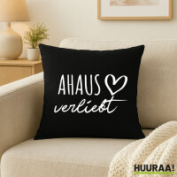 Kissen Ahaus verliebt 40x40cm