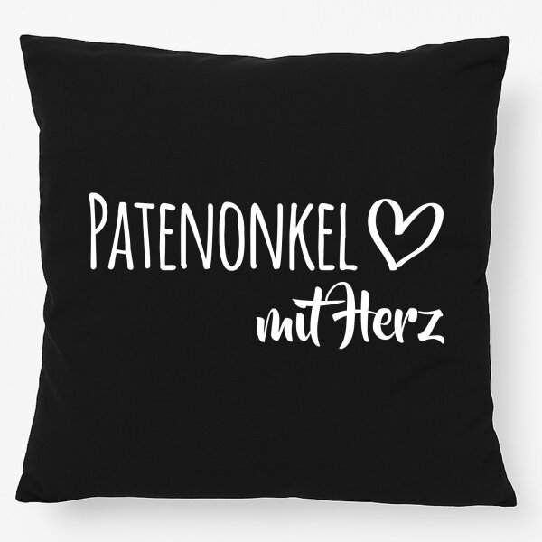 Kissen Patenonkel mit Herz 40x40cm