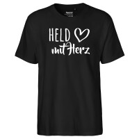 Herren T-Shirt Held mit Herz Größe S-3XL