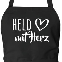 Schürze Held mit Herz