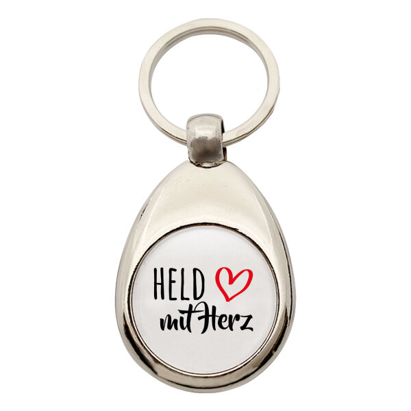 Schlüsselanhänger Held mit Herz