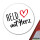 Aufkleber Held mit Herz 10cm Sticker