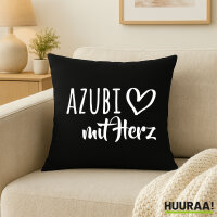 Kissen Azubi mit Herz 40x40cm