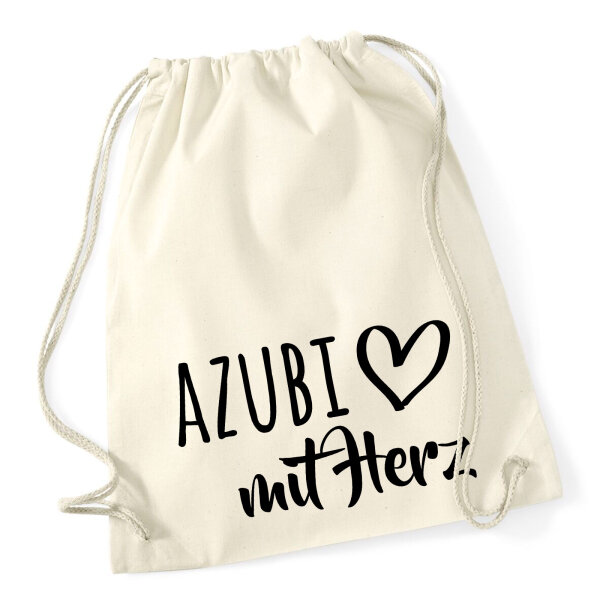 Turnbeutel Azubi mit Herz 12 Liter