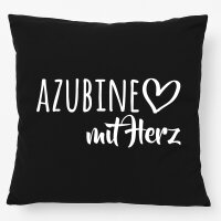 Kissen Azubine mit Herz 40x40cm