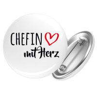 Button Chefin mit Herz